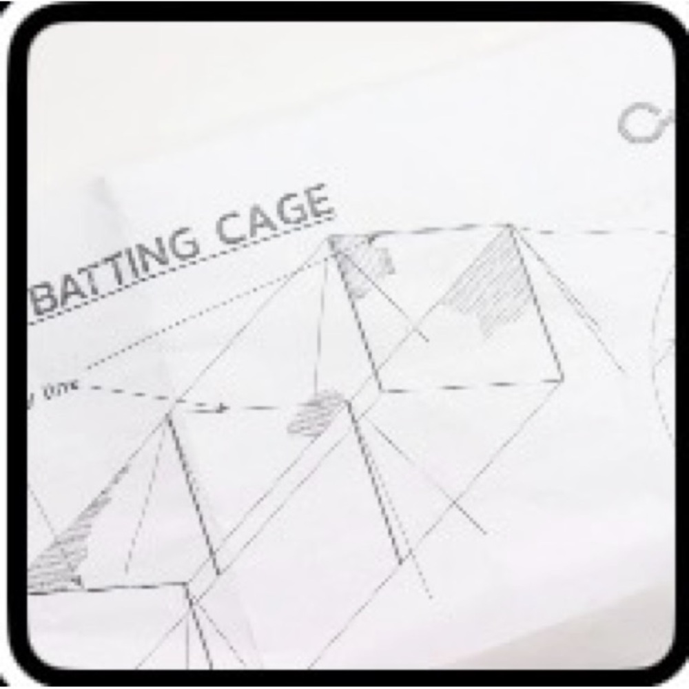 Ultimate baseball batting cage and poles Batting Cage Hardware only. Sz OS